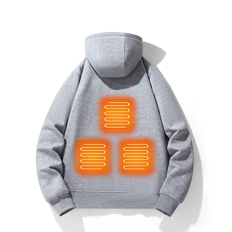 LumiHeat: 5-Zone Heated Hoodie for Men & Women