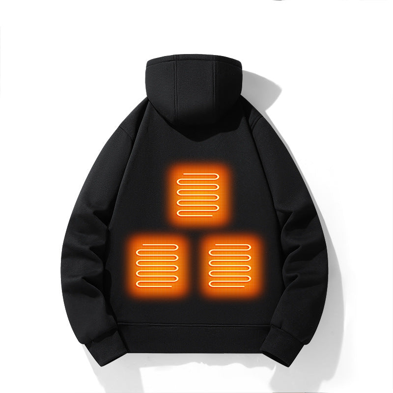 LumiHeat: 5-Zone Heated Hoodie for Men & Women